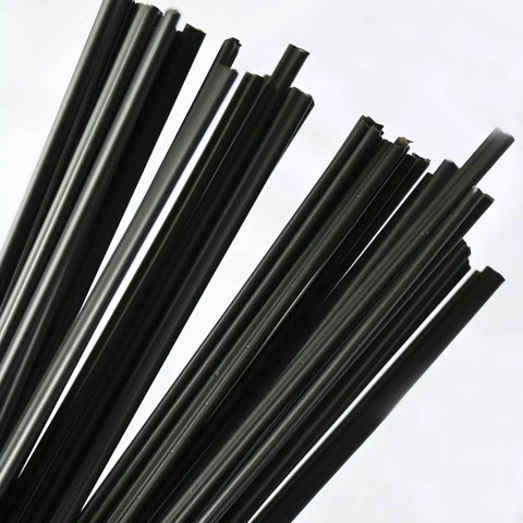 Black Polypropylene Plastic Welding Rods, 9.8 Inch Long, Ideal For Car Bumper Repairs, Kayaks, Plastic Furniture, Toys And Water Tanks