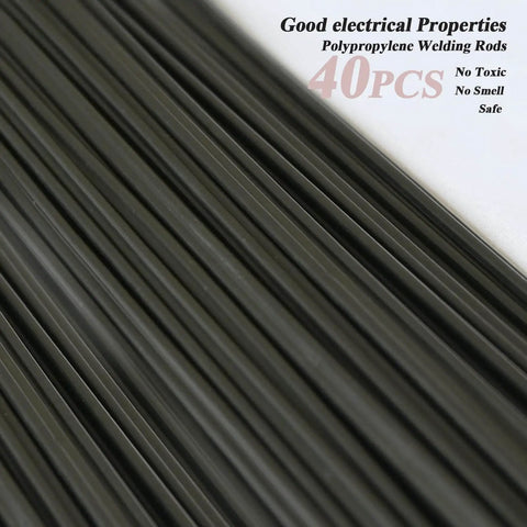 Black Polypropylene Plastic Welding Rods, 9.8 Inch Long, Ideal For Car Bumper Repairs, Kayaks, Plastic Furniture, Toys And Water Tanks