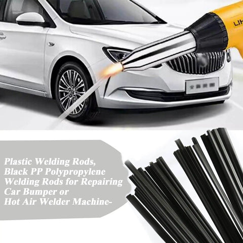 Black Polypropylene Plastic Welding Rods, 9.8 Inch Long, Ideal For Car Bumper Repairs, Kayaks, Plastic Furniture, Toys And Water Tanks