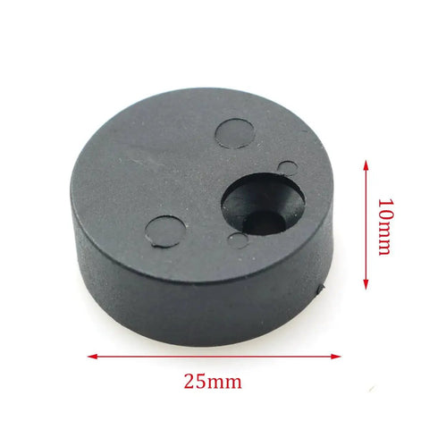 6 Piece Disc Block Sliding Barn Door Hardware Anti Jump Parts Adjustable Stopper Pad For Barn Door Track Black Durable POM Material
