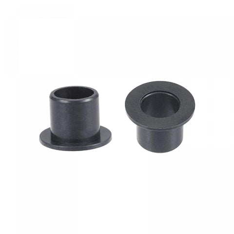 Flanged Sleeve Bearing Set With 8mm Bore 10mm Outer Diameter And 10mm Length POM Self Lubricating Oil Free Bushings In Black Pack Of 4