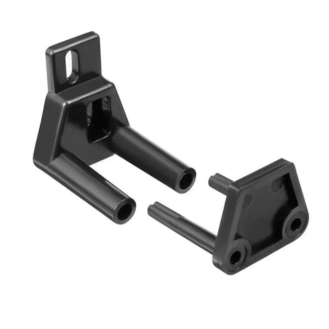Barn Sliding Door Floor Guide POM Plastic Adjustable Wall Mount Black For Wooden Doors With Bottom Groove Prevents Door Swing And Keeps Door Aligned Low Profile Durable Wall Mounted Hardware