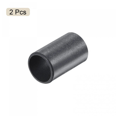 10mm Bore Sleeve Bearing 12mm Outer Diameter 20mm Length POM Self Lubricating Oilless Bushings Black 2 Pieces