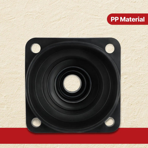 Front view of black square PP material adapter for universal tool adapters 2 pack for wet and dry vacuums connect hoses to tools