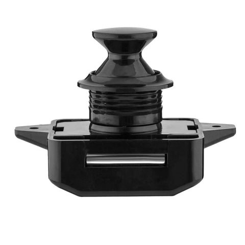 5 Piece Push Button Latch Cabinet Door Catch Keyless Cupboard Locks For RV Motorhome Camper Caravan Black Durable Zinc Alloy And ABS Construction