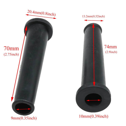 Heavy Duty Cable Gland Sleeve Set For Electric Drills PVC Cord Protection Boots Black Rubber Protective Sleeves 8 Pack