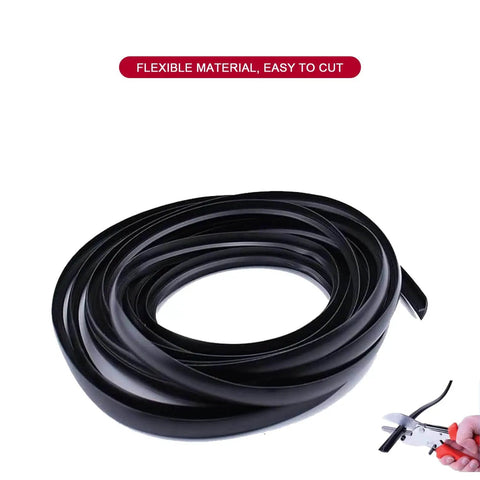 25 Ft White 3/4 Inch Plastic Center Barb T Molding Edge Banding, Flexible PVC Rubber Trim roll with cutting tool
