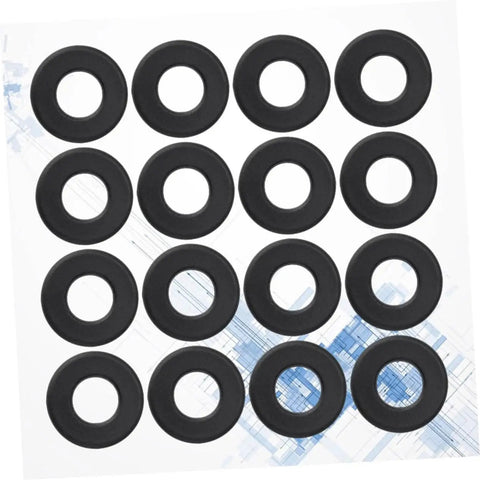 Sixteen Black PVC Washers For Foosball Tables Rod Washers For Standard Foosball Machines To Protect Against Wear And Tear