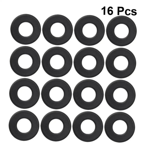 Sixteen Black PVC Washers For Foosball Tables Rod Washers For Standard Foosball Machines To Protect Against Wear And Tear