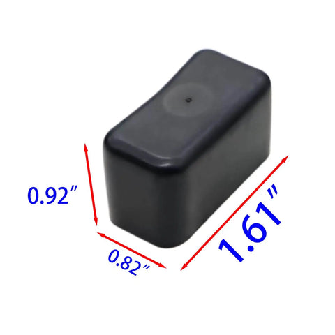 End Caps for Strut Channel 1-5/8 x 7/8 Inch Black Plastic Short End Caps for 13/16 Inch and 7/8 Inch Tall Unistrut Channel Ends Protectors