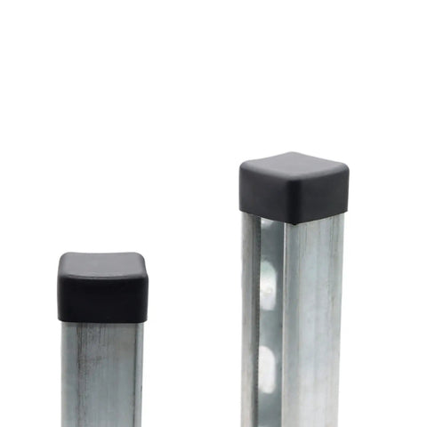 Protect and finish 1-5/8 in strut channel ends with durable black PVC square end caps; quick snap-on installation shields channels.