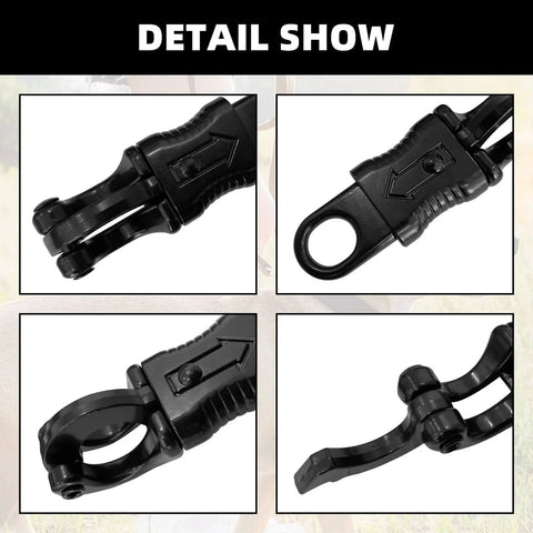 Detail view of 5 Pack Quick Release Snaps With Fixed Eye Zinc Alloy Construction, Wear Resistant And Anti Corrosion Black Finish