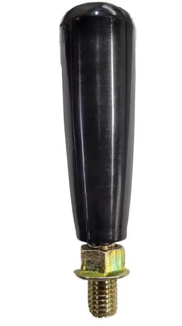 Large Revolving M10 Replacement Handle With P1.5 Thread Four Inch Length Crank Grip Knob for Trailer Jacks Black