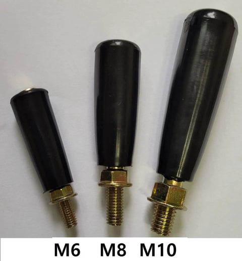 Three revolving handles M6, M8, and Large Revolving M10 Replacement Handle With P1.5 Thread Four Inch Length Crank Grip Knob