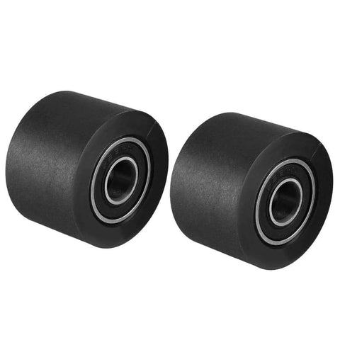✝️ 2pcs 8x30x20mm Roller Idler Bearing Pulley Sliding Conveyor Wheel Black for smooth motion and alignment in mechanical systems, 2-pack