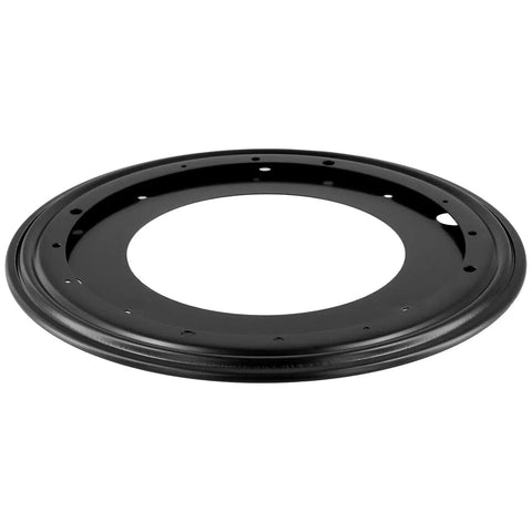 Four Pack 12 Inch Black Round Lazy Susan Hardware With Five Sixteenth Inch Thick Turntable Base Built From Cold Rolled Steel