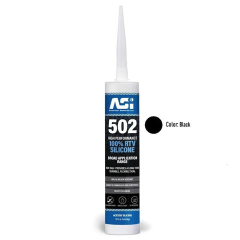 Non Slump 100 Percent RTV Silicone Sealant Clear 2.8 Oz Squeeze Tube For Vertical And Overhead Surfaces, shown in black color