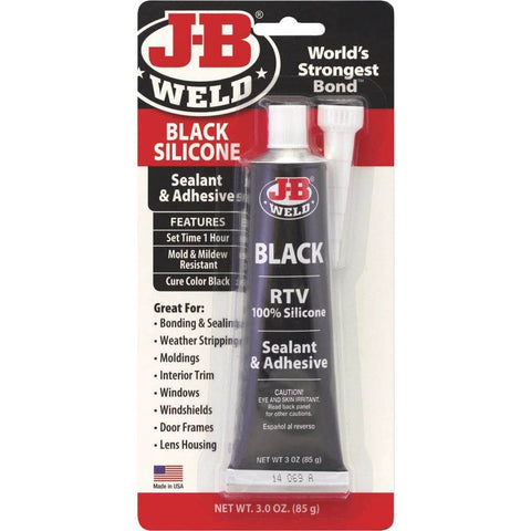 Black RTV Silicone Sealant And Adhesive For Quick Seals And Strong Bonds On Uneven Surfaces Do It All General Purpose Waterproof Sealant 3 Oz Flexible And Weatherproof tube