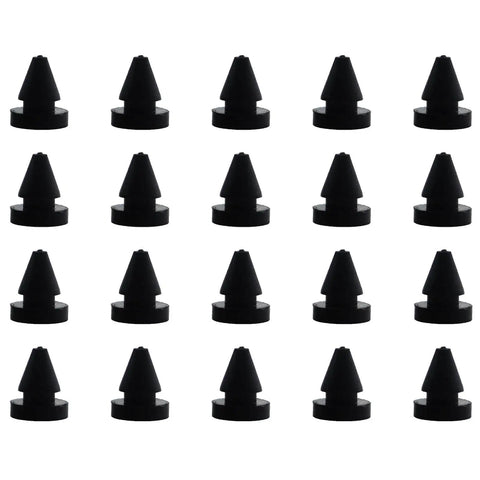 20 Pack Black Rubber Door Dampers 9mm Anti Collision Buffers For Doors And Gates Quiet Shock Absorbers