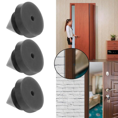 100 Pcs Rubber Door Silencers For Metal Frame Doors Anti Slam Hinge Outlet Cushions Quiet Noise Reduction Durable Black Rubber Seals