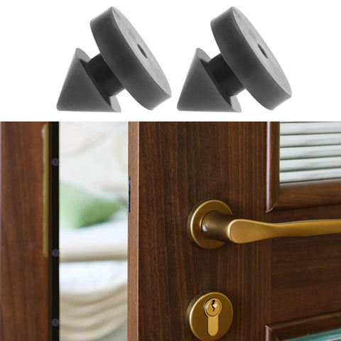 100 Pcs Rubber Door Silencers For Metal Frame Doors Anti Slam Hinge Outlet Cushions installed on wooden door