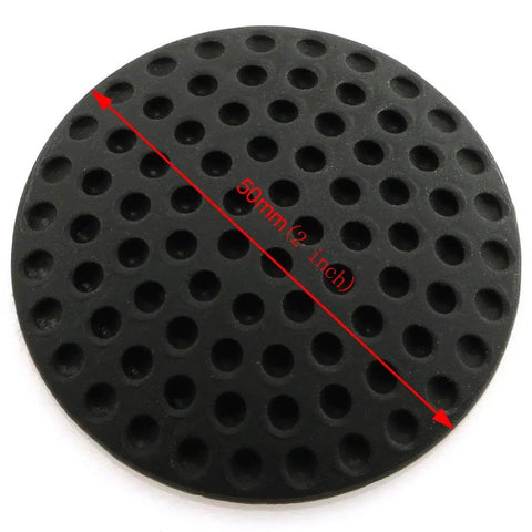 Close-up of Two Piece Black Wall Protectors For Doors Self Adhesive Rubber Bumpers And Silencers Door Stopper Crash Pad