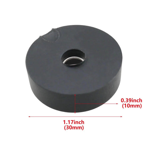 4 Pack 30x10mm Black Rubber Foot Pads With Screws Non Slip Shockproof Bumpers With Stainless Steel Washers