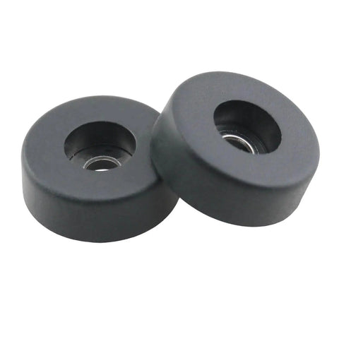 4 Pack 30x10mm Black Rubber Foot Pads With Screws Non Slip Shockproof Bumpers With Stainless Steel Washers