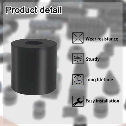 12 Pcs Black Rubber Spacers 1 Inch Outer Diameter 3 Eighth Inch Inner Diameter 1 Inch Thick Rubber Bushings product detail