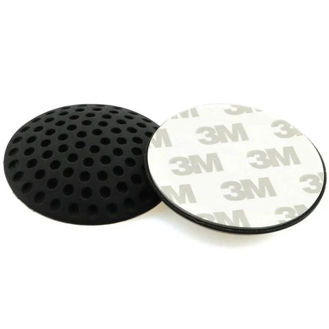 Two Piece Black Wall Protectors For Doors Self Adhesive Rubber Bumpers And Silencers Door Stopper Crash Pad For Home And Office