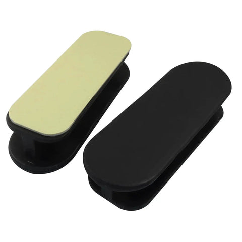 Two Pack Self Adhesive Pull Handles For Cabinets Doors Drawers Windows Closets And Clothing Boxes Black Easy Install