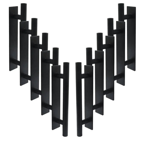 10 Pack Self Stick Push Pull Helper For Cabinets And Drawers Adheres Easily With Peel And Attach Design Black Drawer Pulls