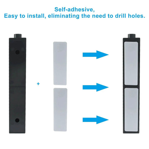 10 Pack Self Stick Push Pull Helper For Cabinets And Drawers Adheres Easily With Peel And Attach Design Black Drawer Pulls