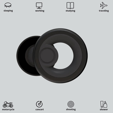 Noise Cancelling Ear Plugs For Sleep Work Study And Travel With 8 Size Silicone Eartips In Small Storage Box Up To 30dB Noise Reduction