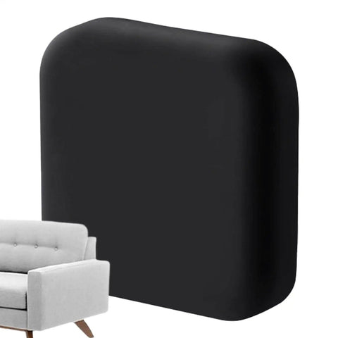 Black silicone door stopper wall protector to protect walls and furniture from dents and scratches with a silicone door stopper wall protector