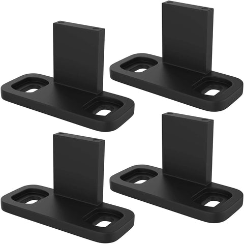 Sliding Barn Door Floor Guides Black 4 Pack Bottom Track Guides For All Sliding Doors Including Bypass And Pocket Doors Easy To Install