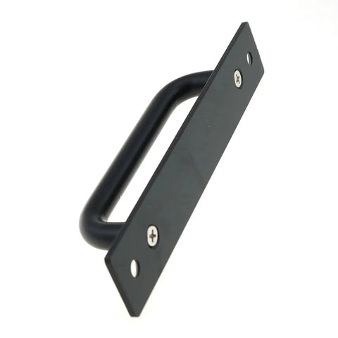 Two Pack Sliding Door Handle 5.8 Inch Center Hole Aluminum Alloy Pull With Mounting Screws For Barn Doors Cabinets Drawers Bathrooms
