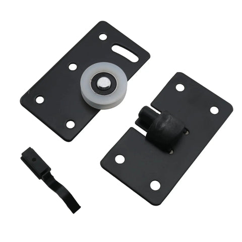 2 Pack 85x45mm Wardrobe Sliding Door Pulleys With Grooved Wheels For Cabinets And Display Cabinets, stainless steel hardware