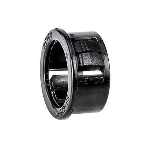 ✝️ BLACK SNAP BUSHING, for 7/8" Hole, CNC cable mounting, UL Component, product side view, made by Heyco in a 1-pack replacement