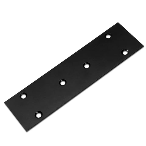 4Pcs Flat Straight Brace Brackets Stainless Steel, Black Fixing Mending Joining Plates Shelf Support Repair Plate