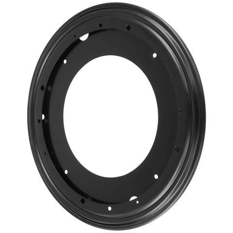 Four Pack 12 Inch Black Round Lazy Susan Hardware With Five Sixteenth Inch Thick Turntable Base Built From Cold Rolled Steel