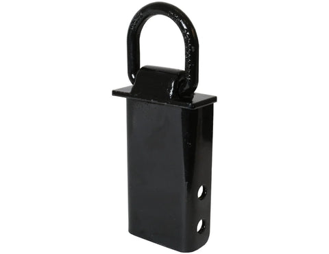 Stake Pocket D-Ring – 1/2 Inch Forged Steel D Ring with 2-1/2 Inch I.D., Black Powder-Coated Stake Pocket D Ring Tie Downs for Cargo Control, 4080 lb WLL, Pack of 4.