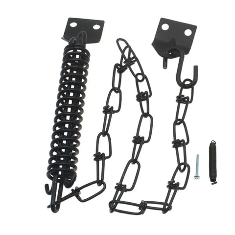 Heavy Duty Storm Door Closer With Screen Door Chain Protector Built To Last From Spring Steel Rust Resistant Easy Install No Fuss Black Finish