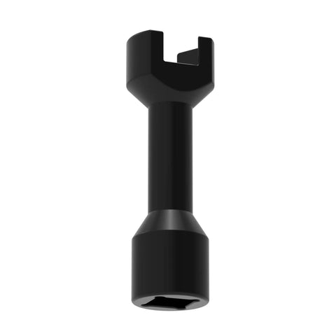 Front view of Three Quarters Inch Strut Socket With One Half Inch Drive For One And Five Eighths Inch Wide Strut Channels Heat Treated Alloy Steel Forging