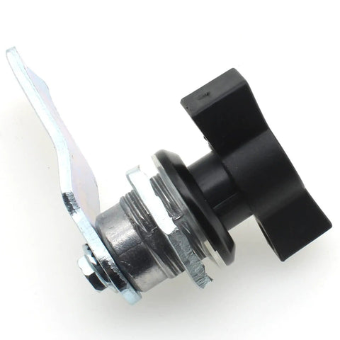 Lock and secure cabinets, machines, and electrical boxes with a durable two piece cam lock set featuring a zinc alloy body