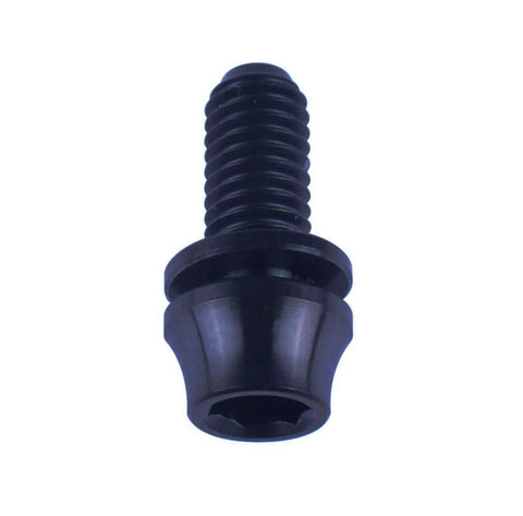 Black ✝️ VAMUOEFL M5x12mm Titanium Bolt with Washer for Bicycle Water Bottle Cage Hex Ti Screws