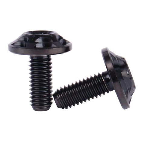 UHDFBDHF Titanium Bolt M6 Torx Head T40 Screws for Bicycle, Motorcycle, Car, 10/15/20mm, Pack of 4 (Black, M6x15mm) close-up