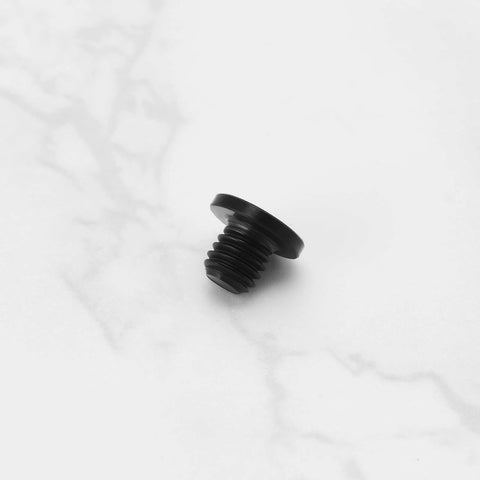 Black TC4 titanium disc brake bleed screw with O-ring M5x8.5mm compatible with Shimano M985/M988/M9020