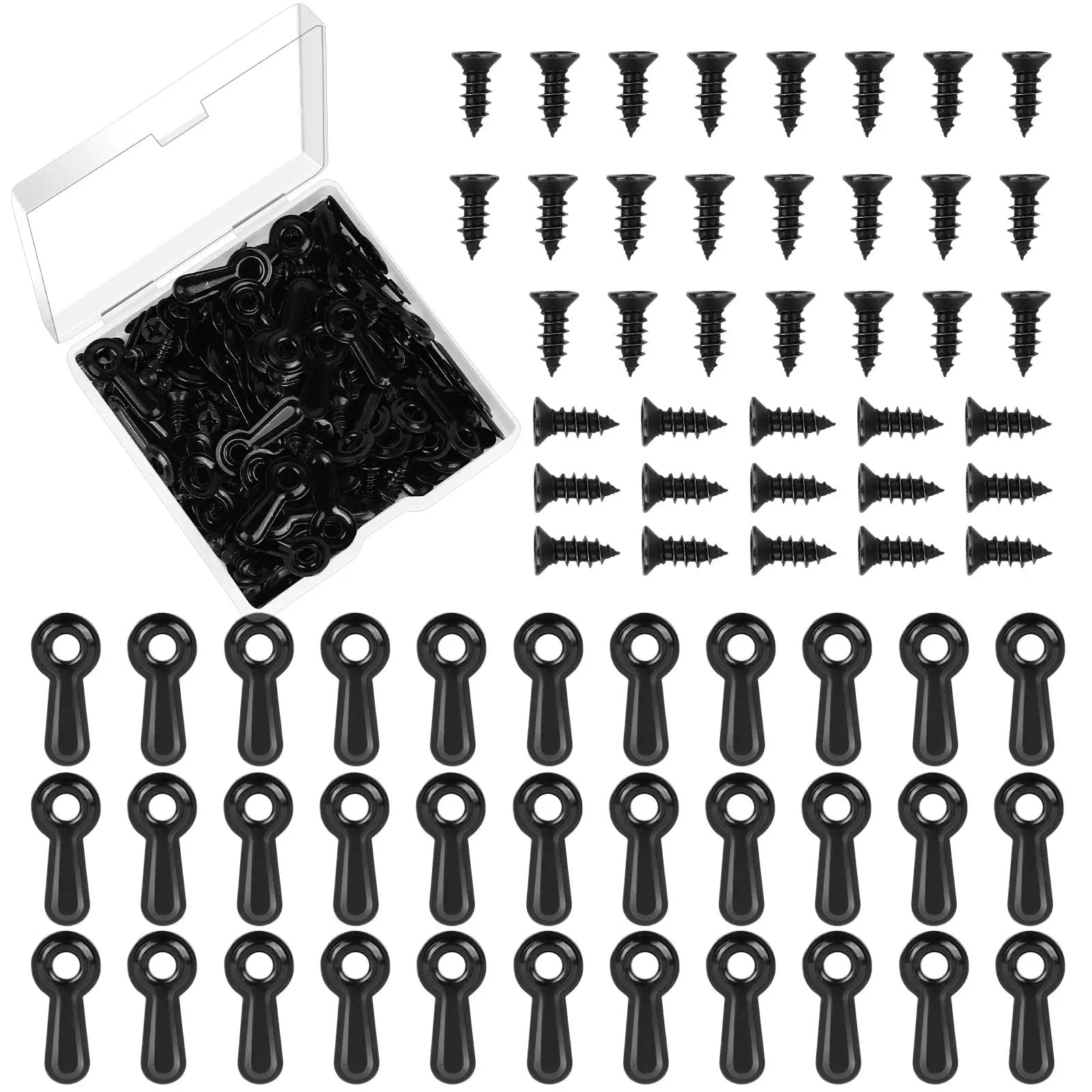Picture Frame Turn Button Fasteners Set With 100 Backi...
