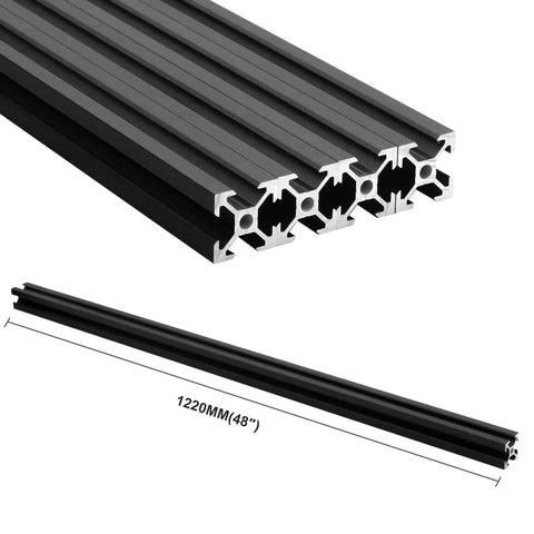10PCS V Slot 2020 Aluminum Extrusion European Standard 1220mm Length Anodized for CNC, DIY 3D Printer, Industrial Bracket Making